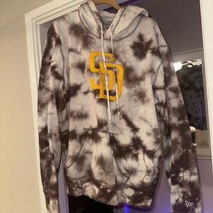 MLB San Diego Padres hooded tie dye sweatshirt